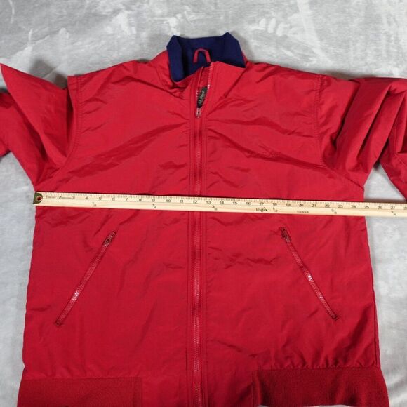 Vintage LL Bean 3 Season Jacket Mens Large Fleece Lined Lightweight Red - Picture 9 of 11